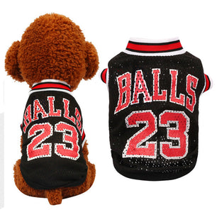 Mesh Basketball Uniform Jersey for Dog Cat Pet