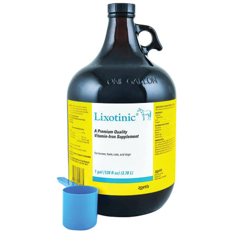 Pfizer Lixotinic Vitamin Mineral Supplement Horses Dogs Cats Foals Gallon