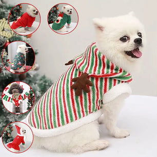 Dog & Cat Christmas Clothes – Santa Costume, Deer Hat, Hoodie & Party Apparel
