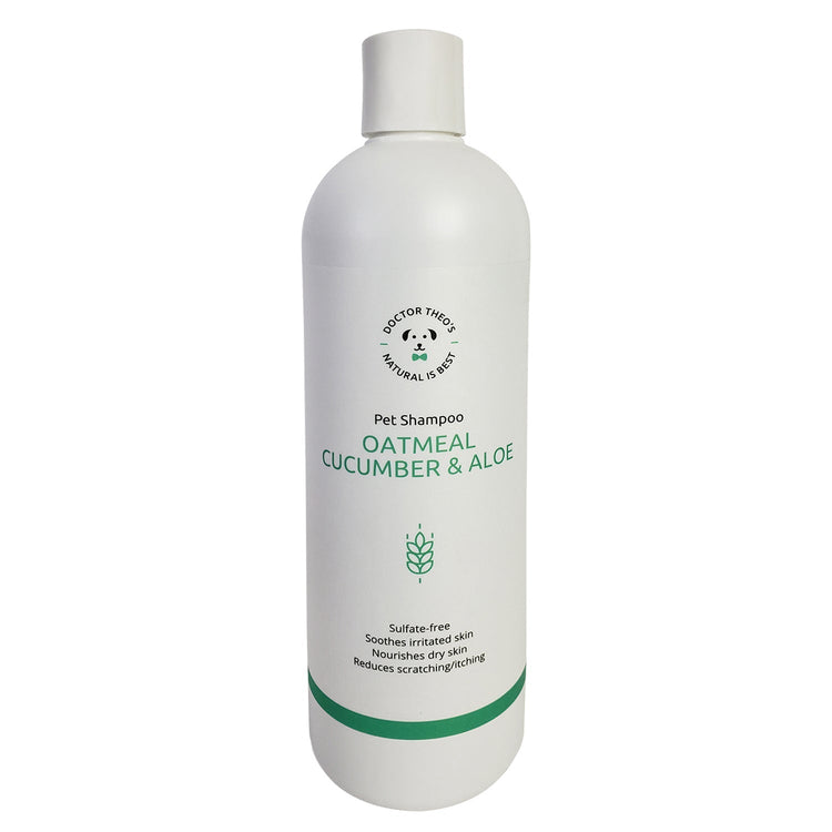 Dr. Theo's Dog Shampoo – Oatmeal, Cucumber & Aloe (16 oz)