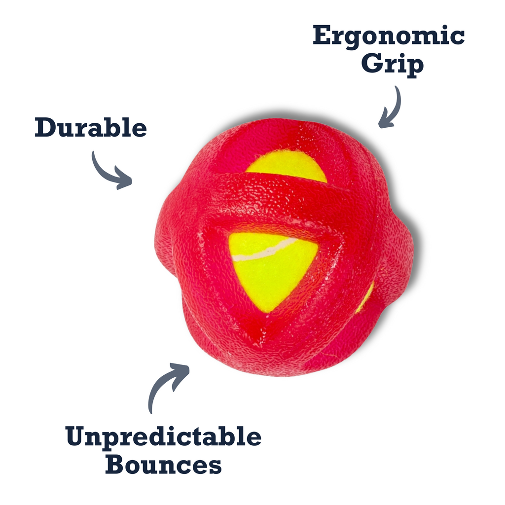Country Living TPR-Coated Agility Tennis Ball Dog Toy – Durable & Pet-Safe