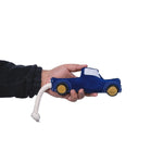 Country Living Faux Leather Blue Pickup Truck Dog Chew Toy, Durable, Safe and Non-Toxic