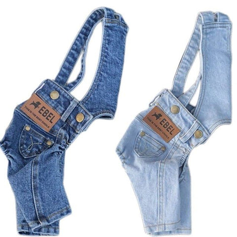 Denim Jumpsuit for Small Pets