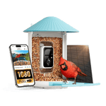 Birdfy Feeder with Solar Panel - Solar-Powered Smart Bird Feeder with Camera