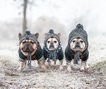Autumn Winter Warm Knitted Pet Hats With Fluffy Ball
