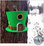 Charming Leprechaun Hat Birdhouse – St. Patrick’s Day Garden Accent