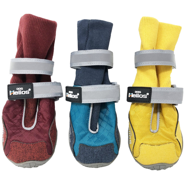 Dog Helios 'Traverse' Premium Grip High-Ankle Outdoor Dog Boots - Set Of 4