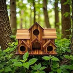 DecorBites™ Handmade 6-Hole Hanging Bird House