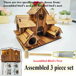 DecorBites™ Handmade 6-Hole Hanging Bird House