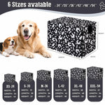 kefit Dog Crate Cover Kennel Cover Black/Paw 42 inch Size 42