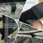 NGB Outdoor Dog Kennel Cover 4x4x4.5ft 600D Waterproof Windproof Black