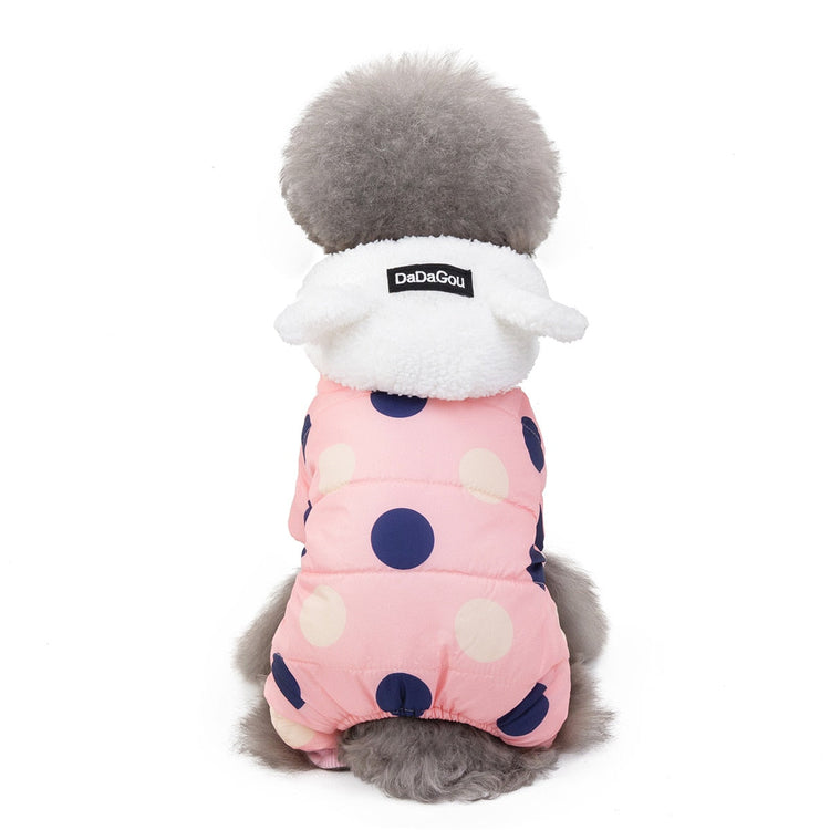 Big Polka Dot Snowsuit Jumpsuit
