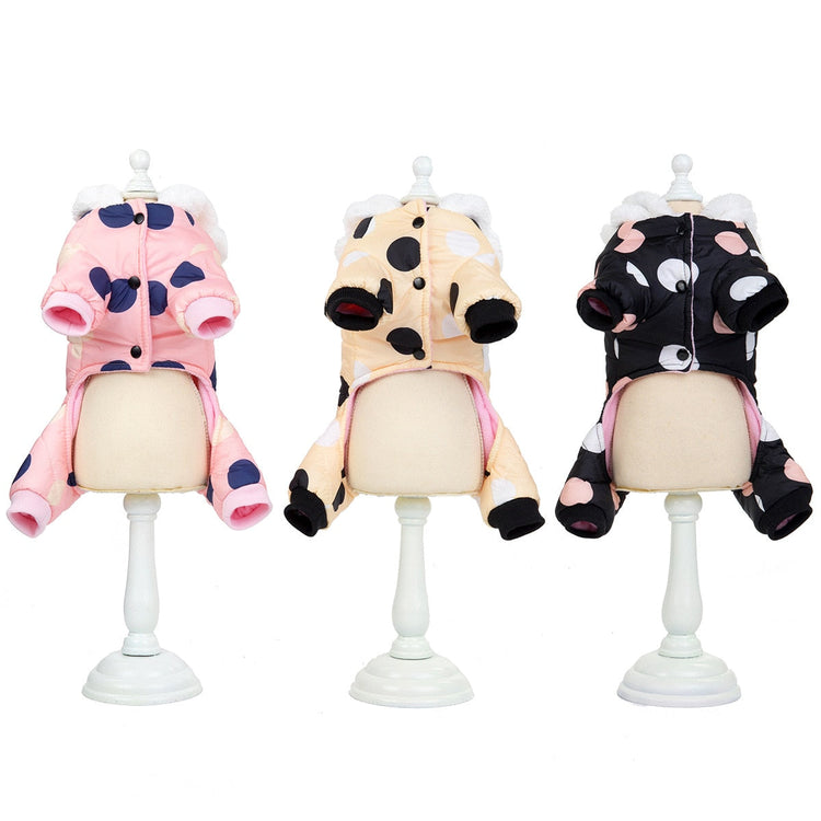Big Polka Dot Snowsuit Jumpsuit