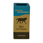 bio-based dog poop bags + bamboo dispenser