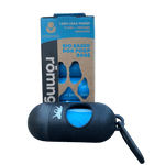 bio-based dog poop bags + bamboo dispenser