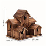 DecorBites™ Small Wooden Hanging Bird House