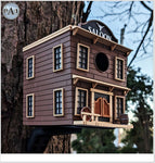 The Saloon Birdhouse – Western-Style Bird House with Old West Charm for Garden or Porch