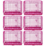 24-42" Collapsible Pink Dog Crate RED24-42